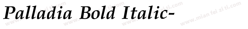 Palladia Bold Italic字体转换
